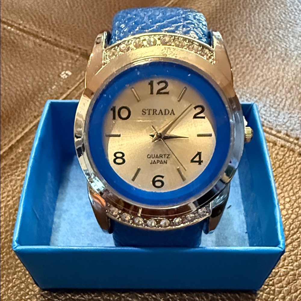 Vintage Strada Silver and Blue watch